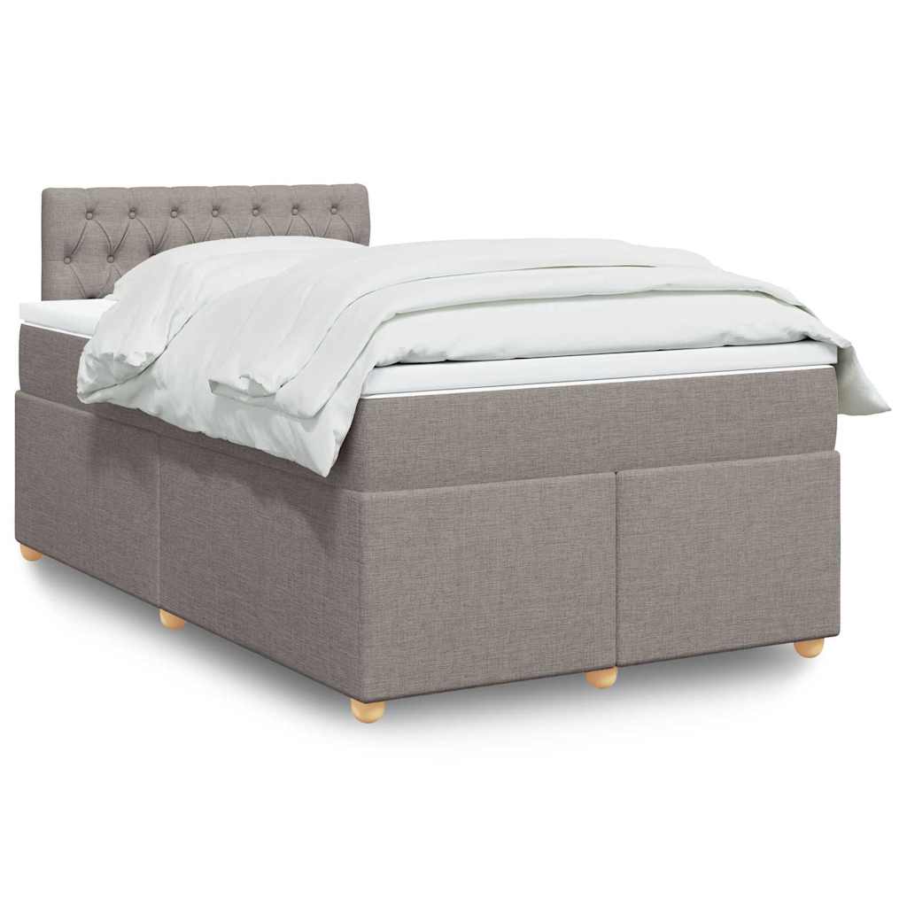 Box Spring Postel S Matrací Textil Taupe