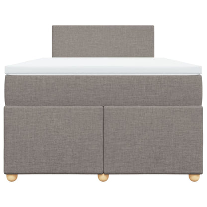 Box Spring Postel S Matrací Textil Taupe