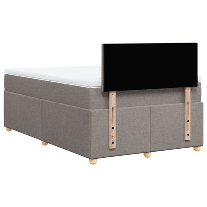 Box Spring Postel S Matrací Textil Taupe