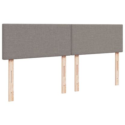 Box Spring Postel S Matrací Taupe 200X200 Cm Textil