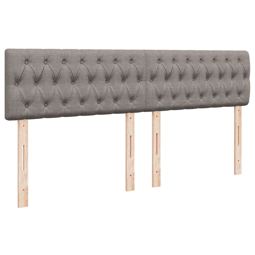 Box Spring Postel S Matrací Taupe 200X200 Cm Textil