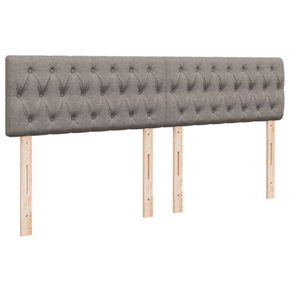 Box Spring Postel S Matrací Taupe 200X200 Cm Textil