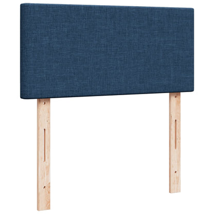 Box Spring Postel S Matrací Modrá 80X200 Cm Textil