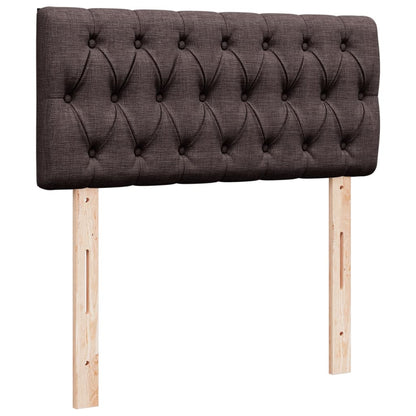 Box Spring Postel S Matrací Tmavě Hnědá 100 X 200 Cm Textil