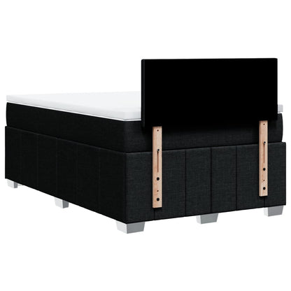Box Spring Postel S Matrací Černá 120X190 Cm Textil