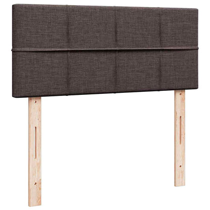 Box Spring Postel S Matrací Tmavě Hnědá 120X200 Cm Textil