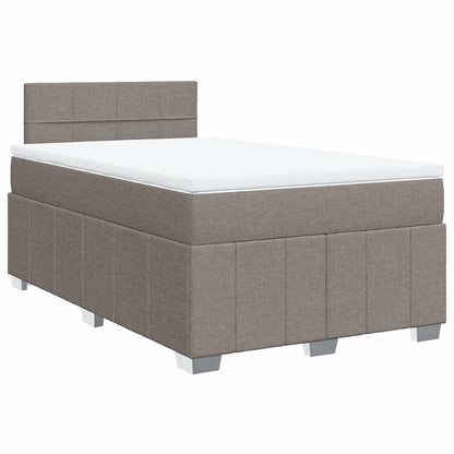 Box Spring Postel S Matrací Textil Taupe