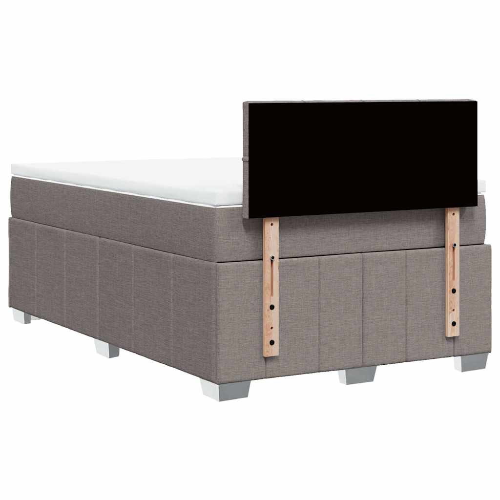 Box Spring Postel S Matrací Textil Taupe