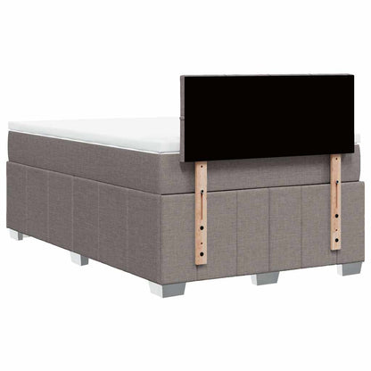 Box Spring Postel S Matrací Textil Taupe