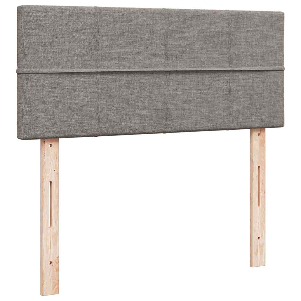 Box Spring Postel S Matrací Textil Taupe