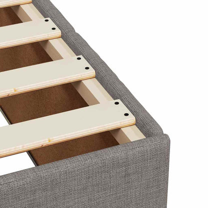 Box Spring Postel S Matrací Textil Taupe