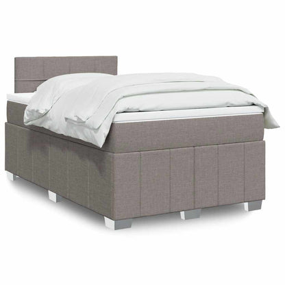 Box Spring Postel S Matrací Textil Taupe
