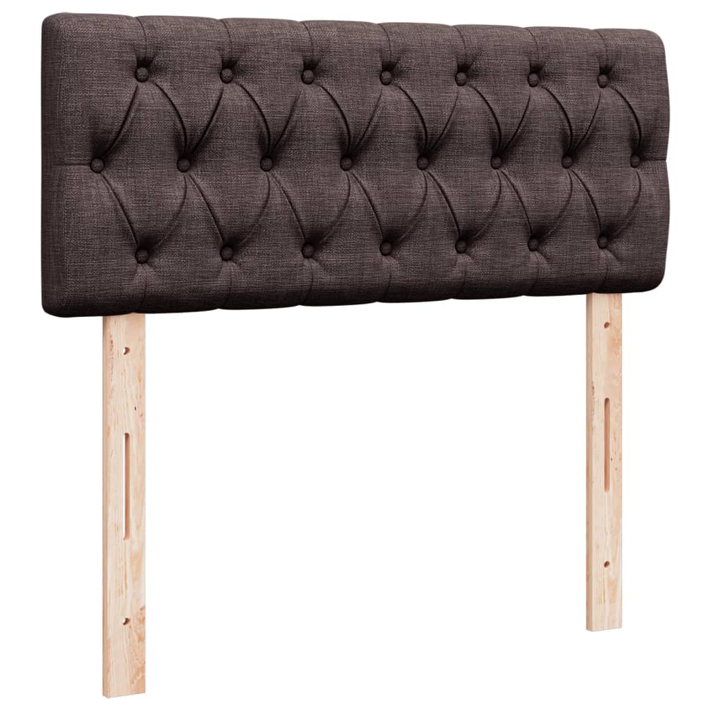 Box Spring Postel S Matrací Tmavě Hnědá 120X200 Cm Textil