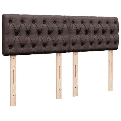 Box Spring Postel S Matrací Tmavě Hnědá 140X190 Cm Textil