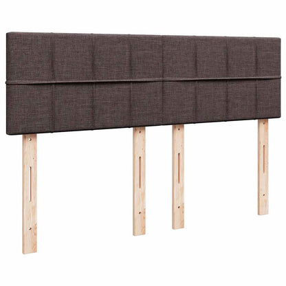Box Spring Postel S Matrací Tmavě Hnědá 140X200 Cm Textil
