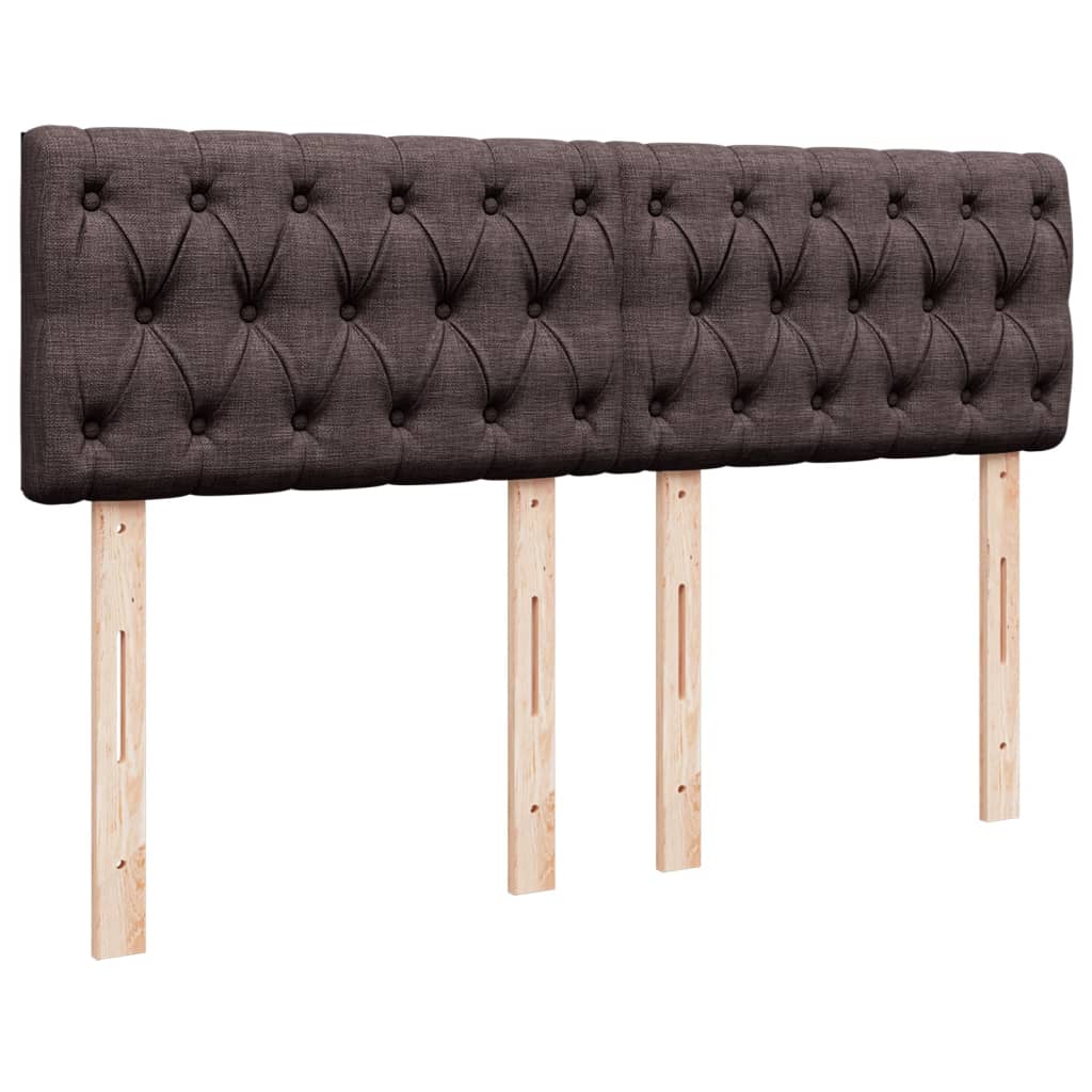 Box Spring Postel S Matrací Tmavě Hnědá 140X200 Cm Textil