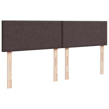 Box Spring Postel S Matrací Tmavě Hnědá 180X200 Cm Textil