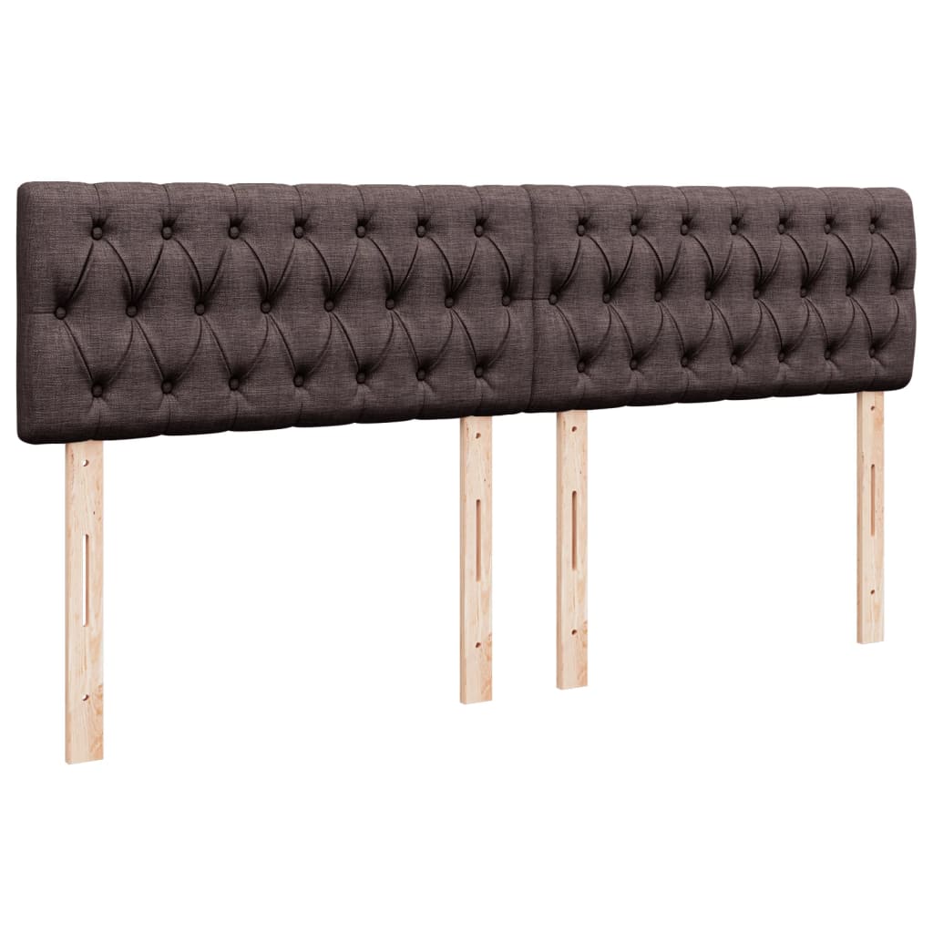Box Spring Postel S Matrací Tmavě Hnědá 180X200 Cm Textil