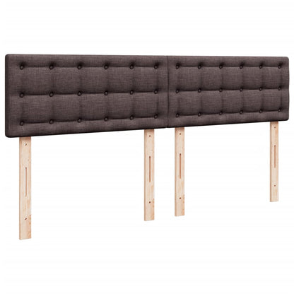 Box Spring Postel S Matrací Tmavě Hnědá 180X200 Cm Textil