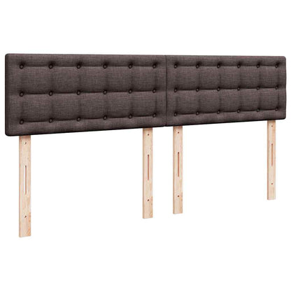 Box Spring Postel S Matrací Tmavě Hnědá 200X200 Cm Textil