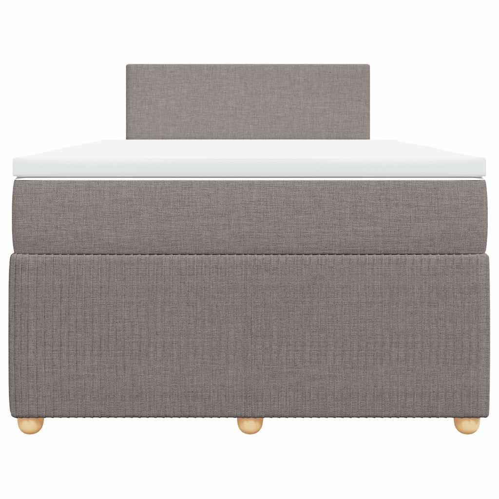 Box Spring Postel S Matrací Textil Taupe