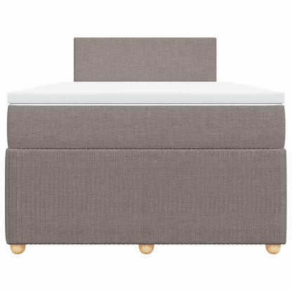 Box Spring Postel S Matrací Textil Taupe
