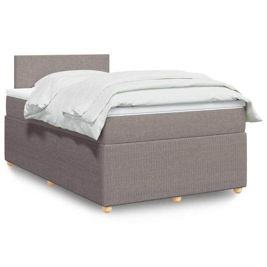 Box Spring Postel S Matrací Textil Taupe