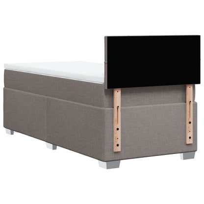 Box Spring Postel S Matrací Textil Taupe