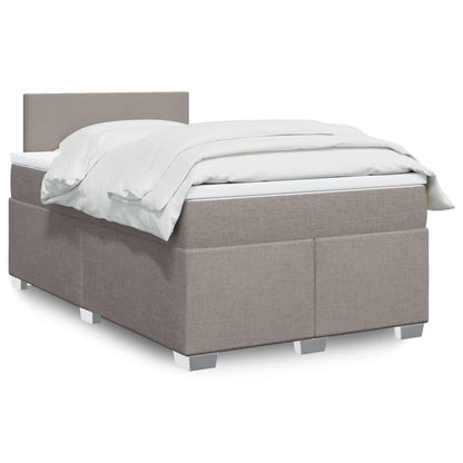 Box Spring Postel S Matrací Textil Taupe