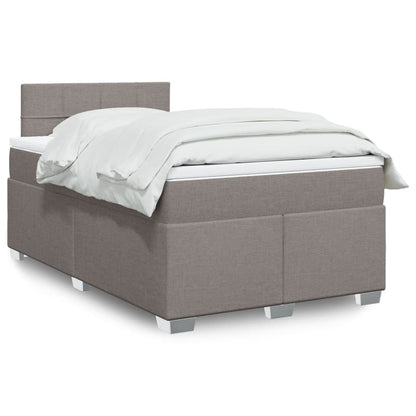 Box Spring Postel S Matrací Textil Taupe