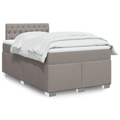 Box Spring Postel S Matrací Textil Taupe