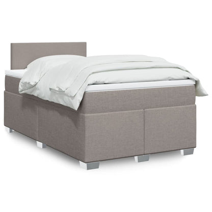 Box Spring Postel S Matrací Textil Taupe