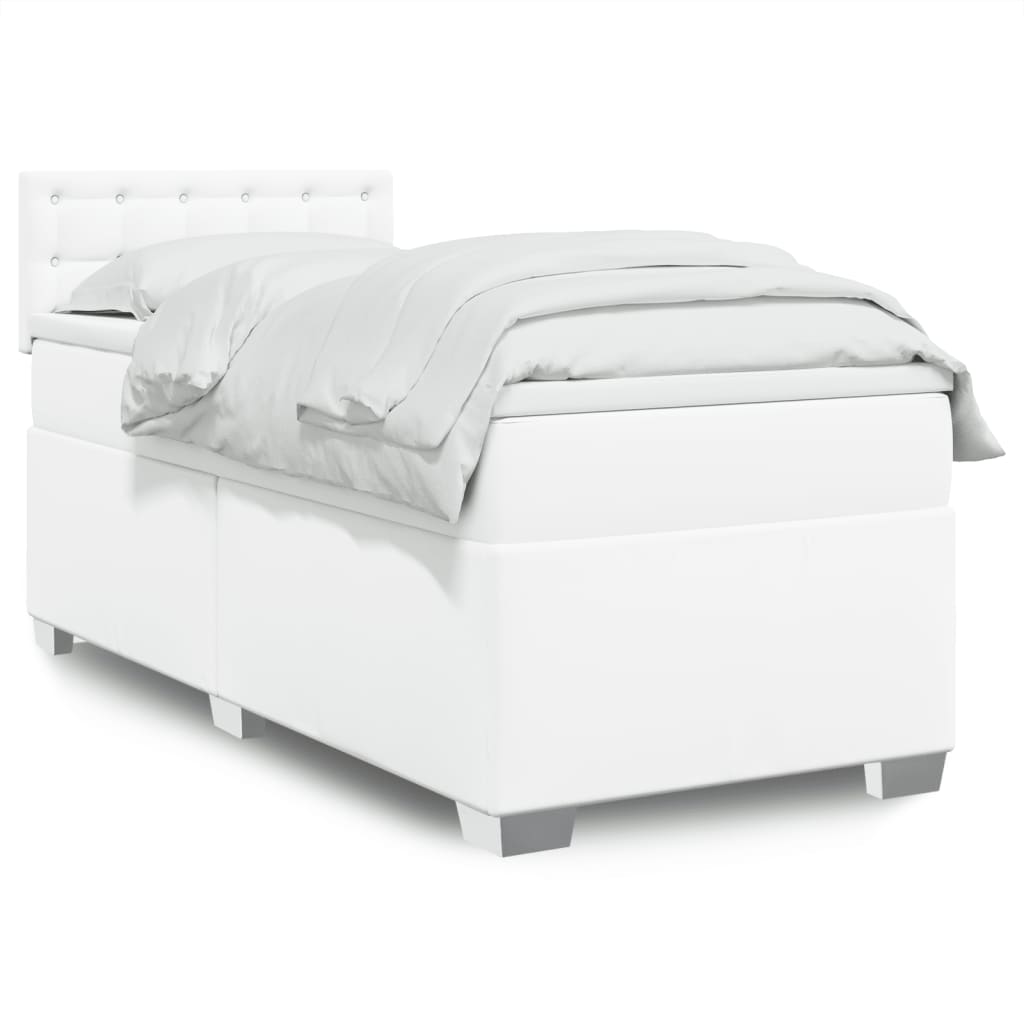 Box Spring Postel S Matrací Umělá Kůže