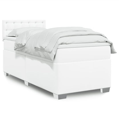 Box Spring Postel S Matrací Umělá Kůže