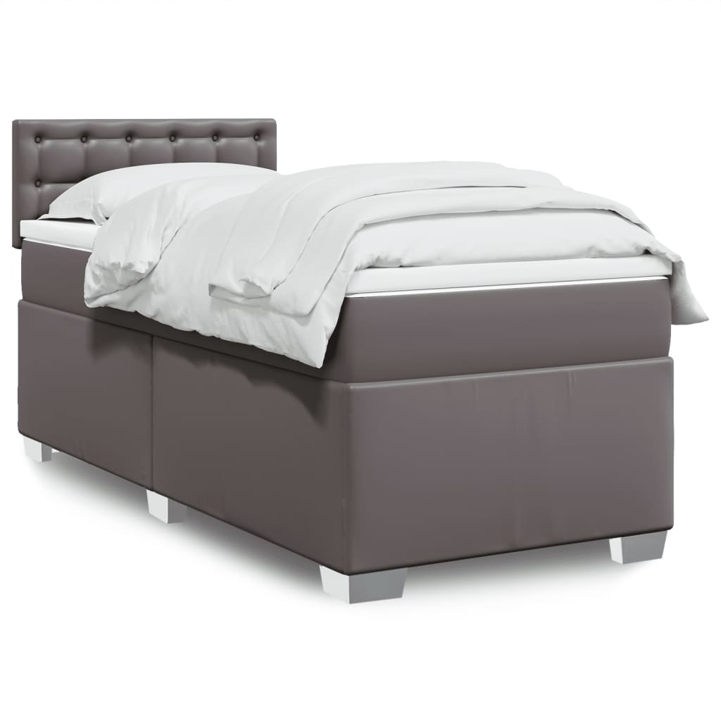 Box Spring Postel S Matrací Umělá Kůže