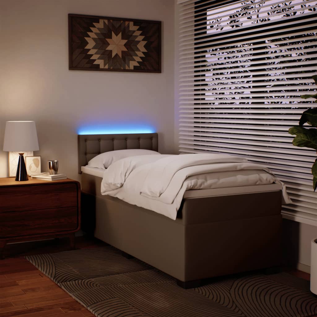 Box Spring Postel S Matrací Umělá Kůže