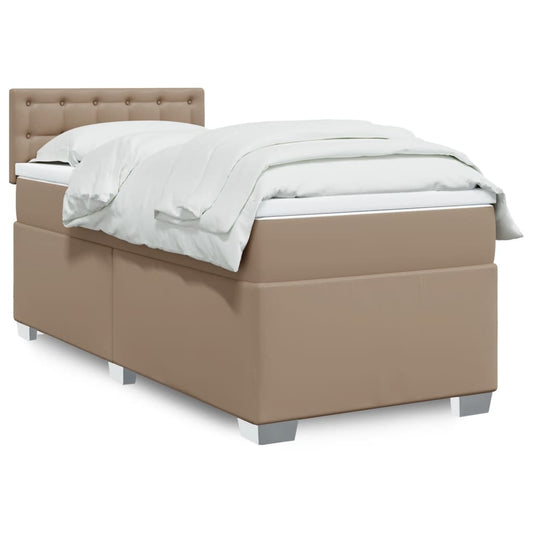 Box Spring Postel S Matrací Umělá Kůže