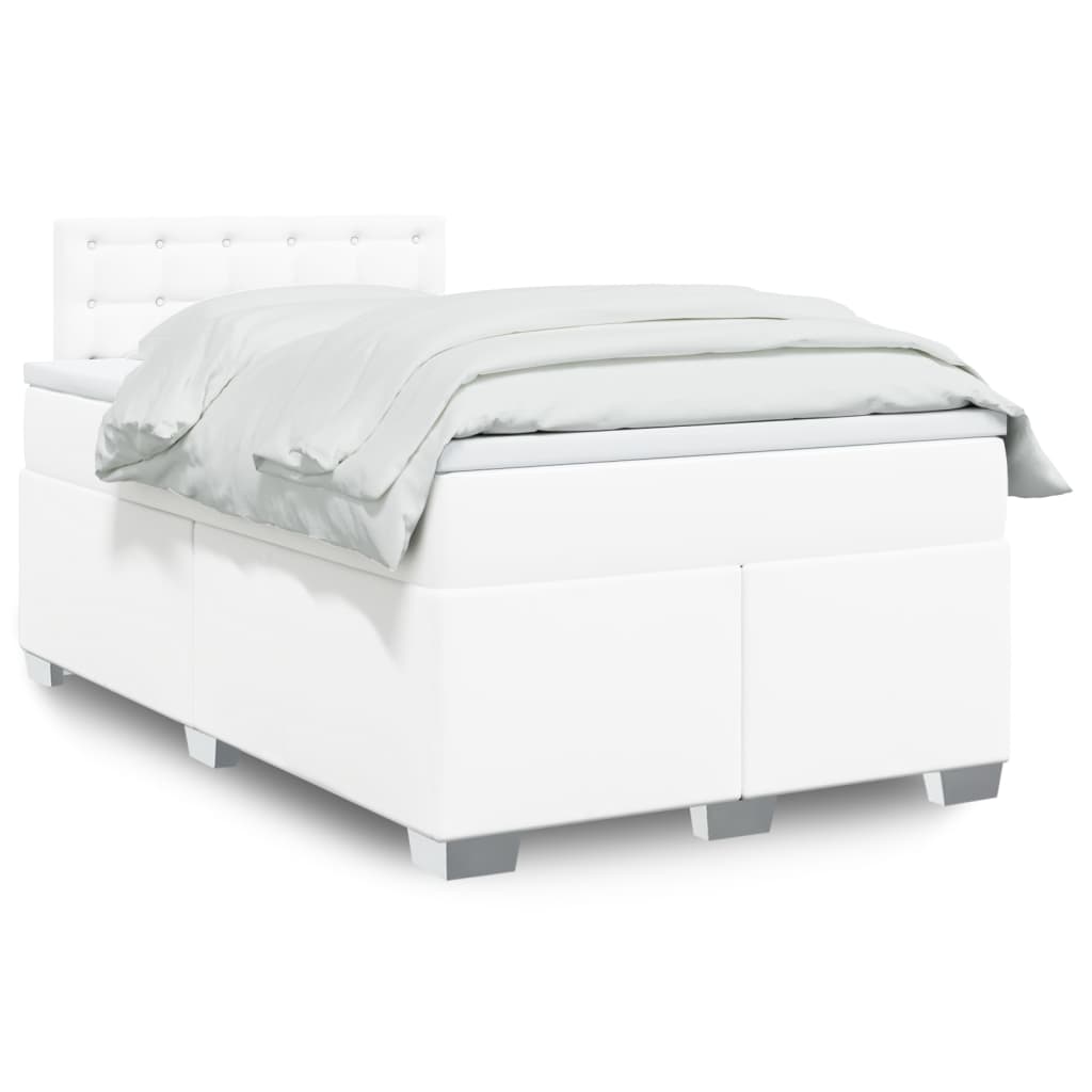Box Spring Postel S Matrací Umělá Kůže