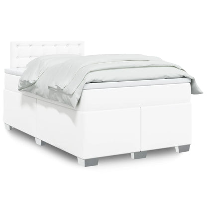 Box Spring Postel S Matrací Umělá Kůže