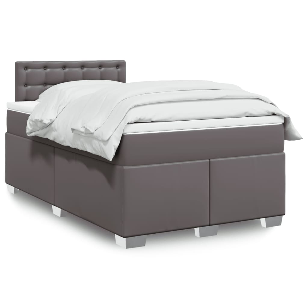 Box Spring Postel S Matrací Umělá Kůže