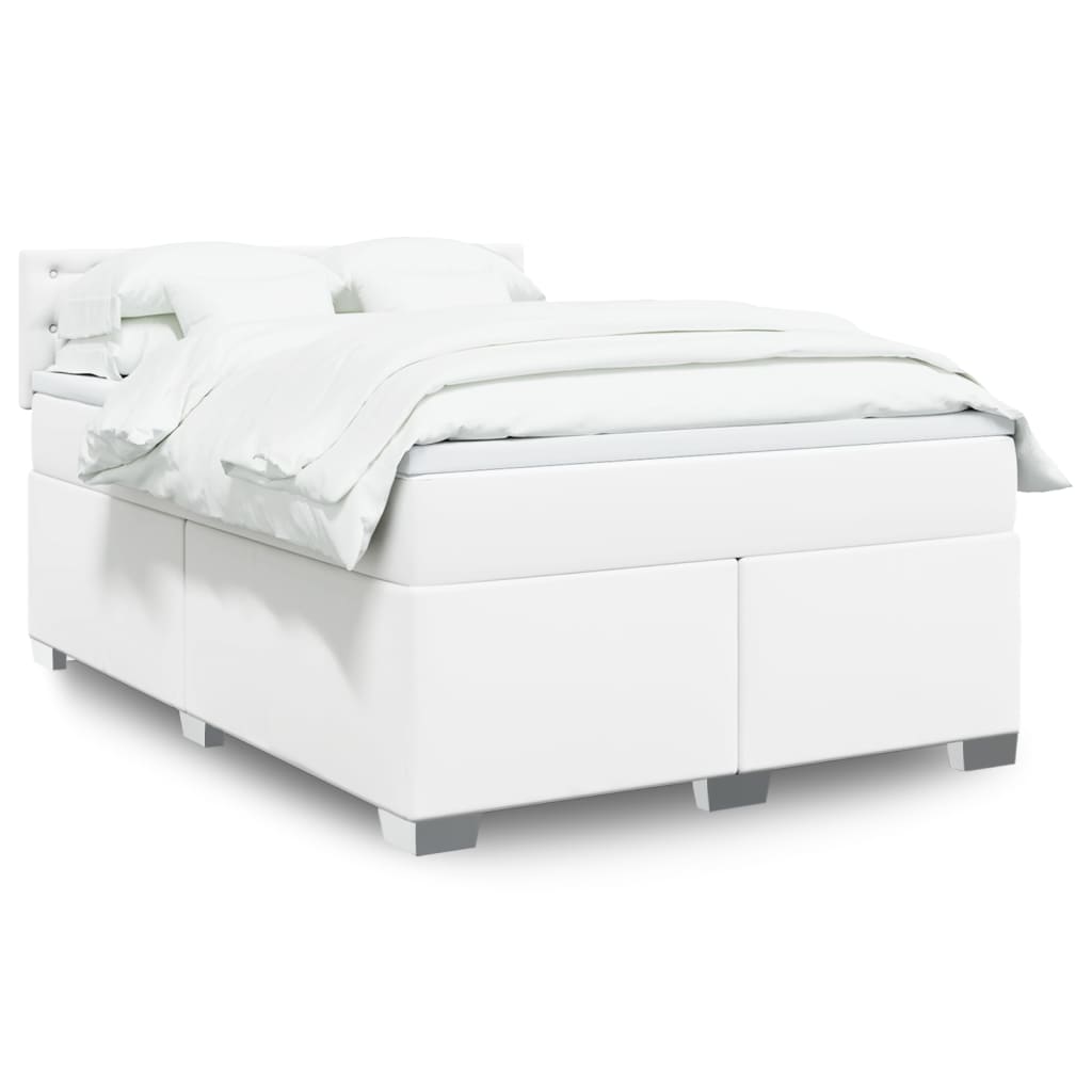 Box Spring Postel S Matrací Umělá Kůže