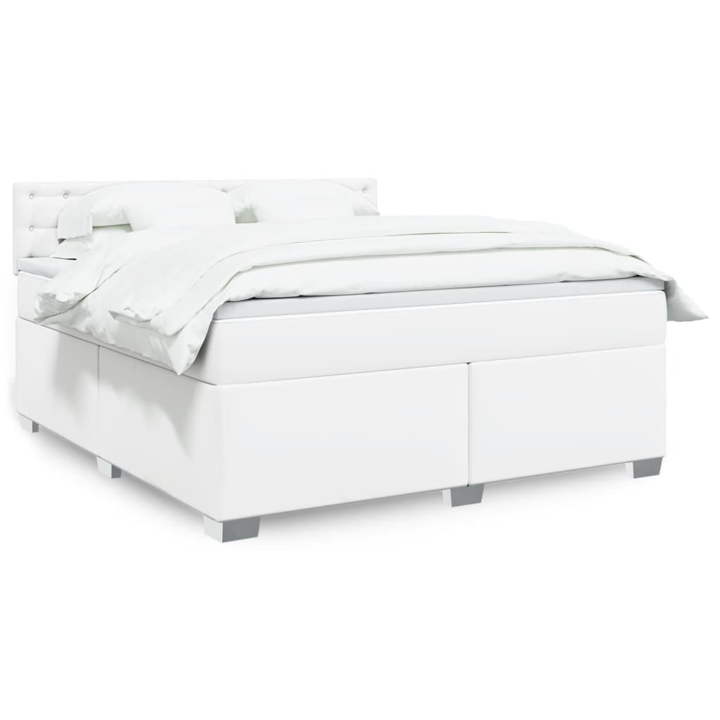 Box Spring Postel S Matrací Umělá Kůže