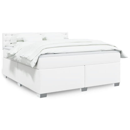 Box Spring Postel S Matrací Umělá Kůže