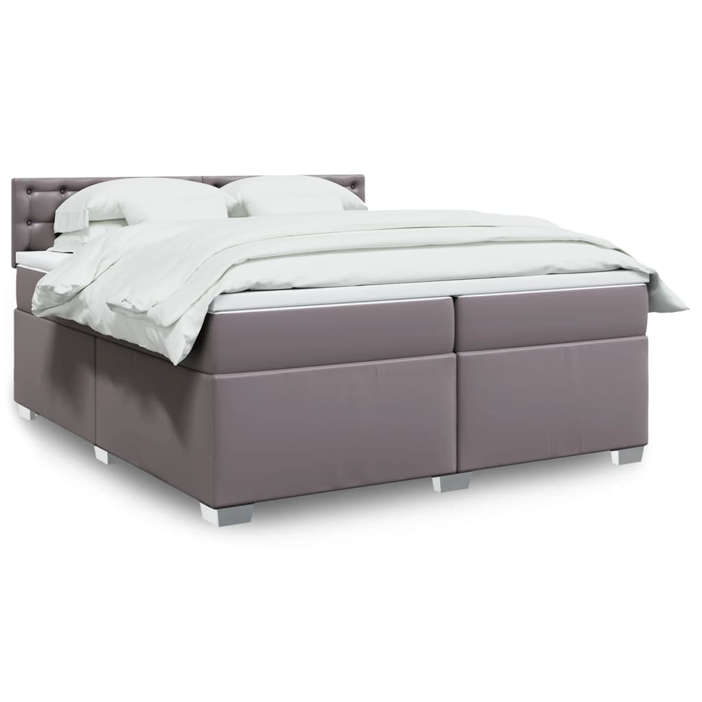 Box Spring Postel S Matrací Umělá Kůže