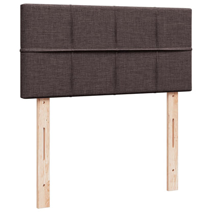 Box Spring Postel S Matrací Tmavě Hnědá 80X200 Cm Textil