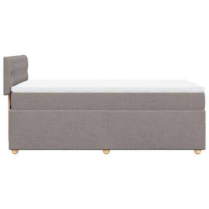 Box Spring Postel S Matrací Textil Taupe