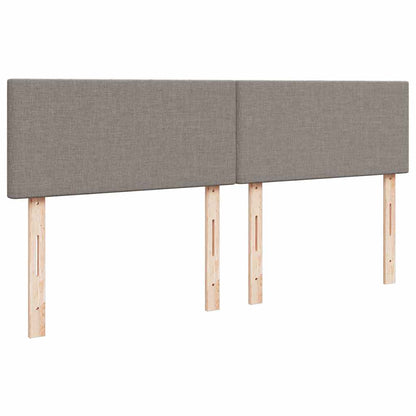 Box Spring Postel S Matrací Taupe 200X200 Cm Textil