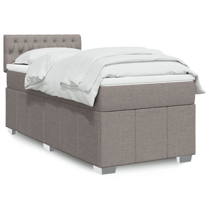 Box Spring Postel S Matrací Textil Taupe