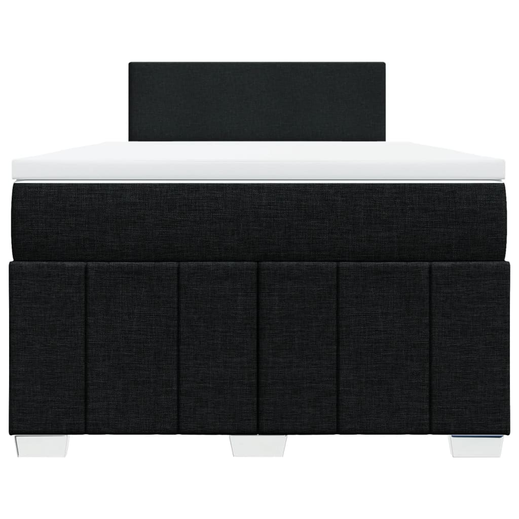 Box Spring Postel S Matrací Černá 120X190 Cm Textil