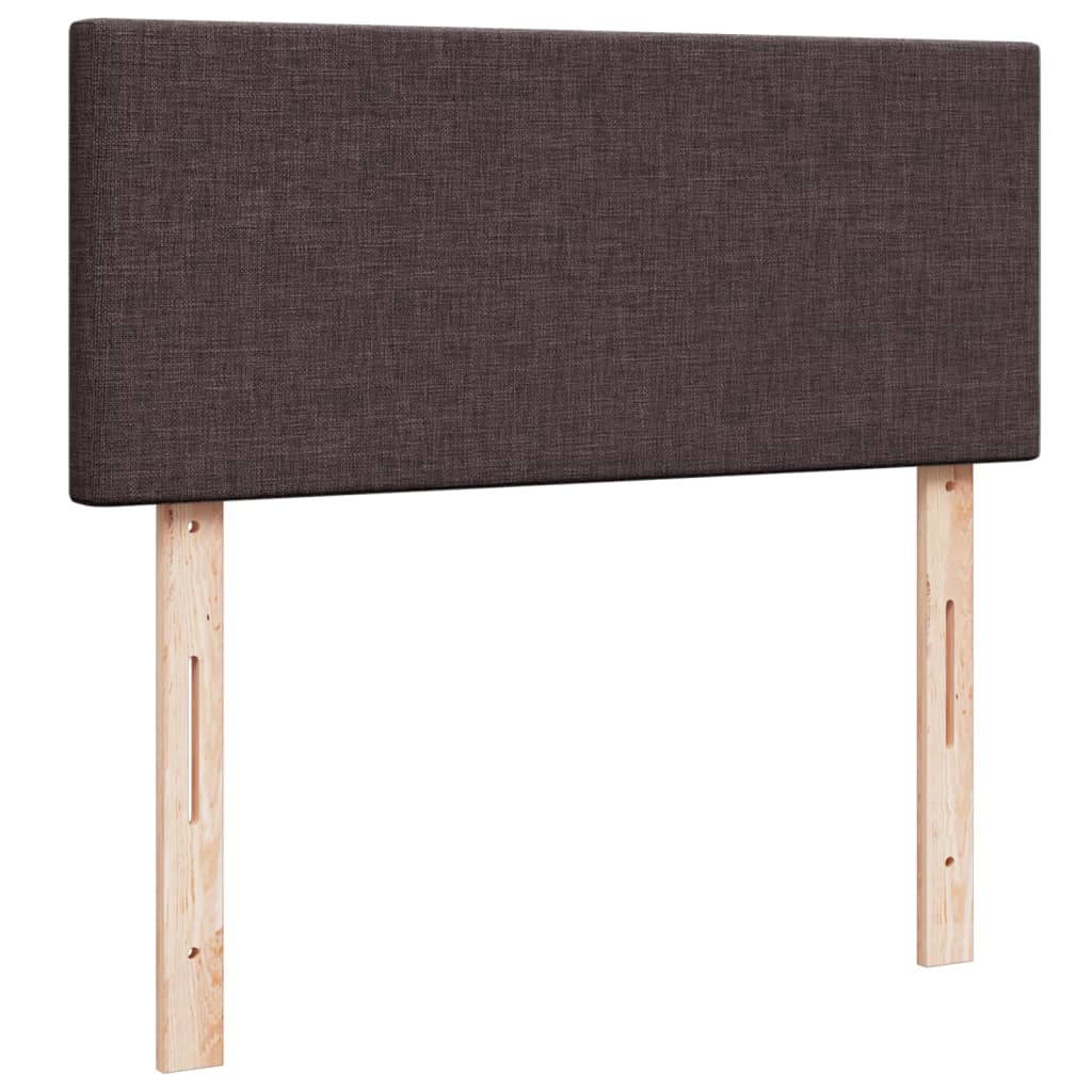 Box Spring Postel S Matrací Tmavě Hnědá 120X190 Cm Textil